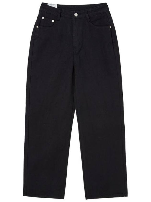 Women's Cotton Twill SemiWide Jeans Navy GB1 WDPT 51 BLK - THE GREEN LAB - BALAAN 1