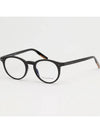 Zegna Glasses Frame EZ5214 001 Round Light Horn Frame Retro Fashion - ERMENEGILDO ZEGNA - BALAAN 5