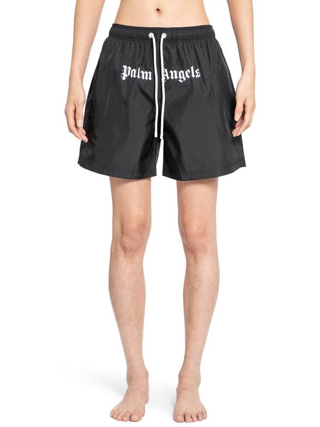 Palm Angels Classic Logo Swim Shorts Black - PALM ANGELS - BALAAN 2