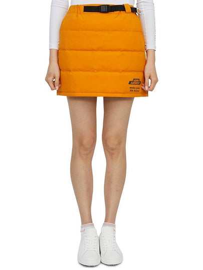 Women's Padded H-Line Skirt Orange - HORN GARMENT - BALAAN 2