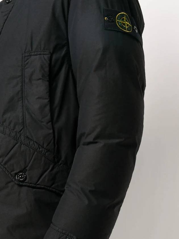 Naslan Light Watro Down Parka Black - STONE ISLAND - BALAAN 4