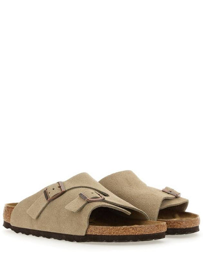 Zurich Suede Slippers Taupe - BIRKENSTOCK - BALAAN 2