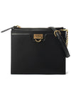 Trifolio Shoulder Bag Black - SALVATORE FERRAGAMO - BALAAN 2