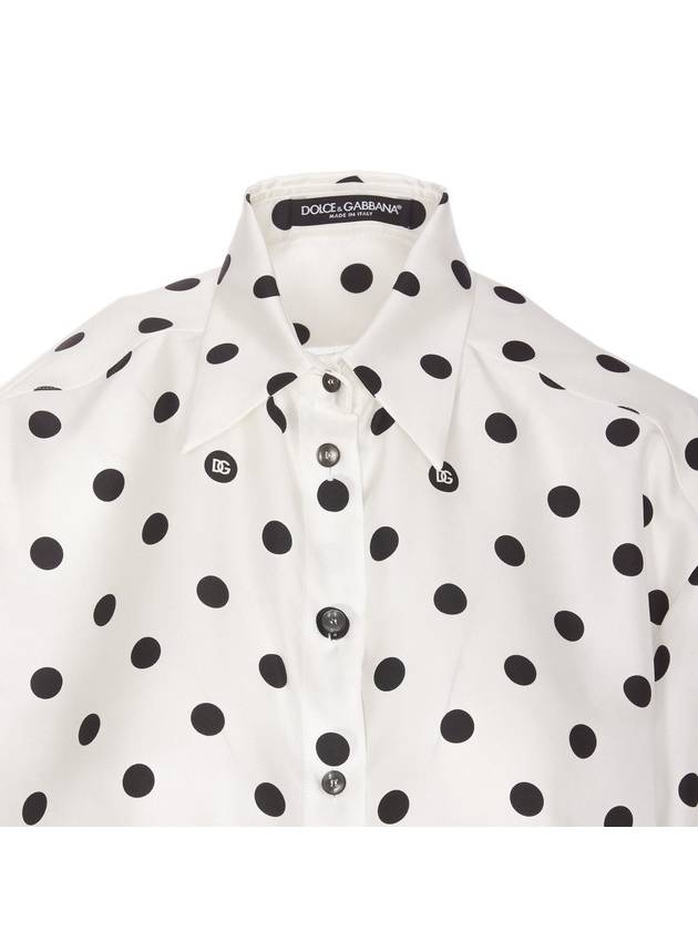 Polka dot silk shirt F5S31TIS1VI - DOLCE&GABBANA - BALAAN 5