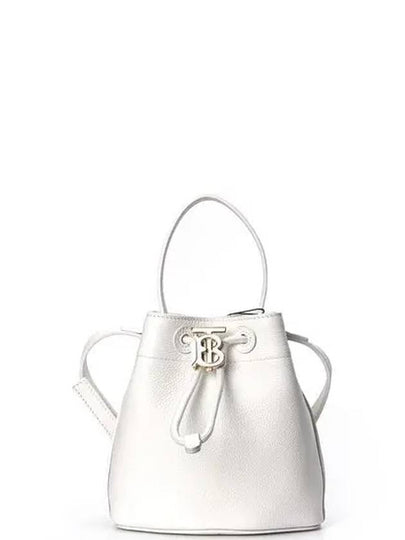 Mini TB Bucket Bag White - BURBERRY - BALAAN 2