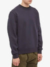 Diagonal Raised Fleece Sweatshirt Navy - CP COMPANY - BALAAN 2