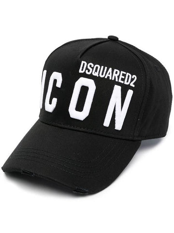 icon logo ball cap black - DSQUARED2 - BALAAN 1