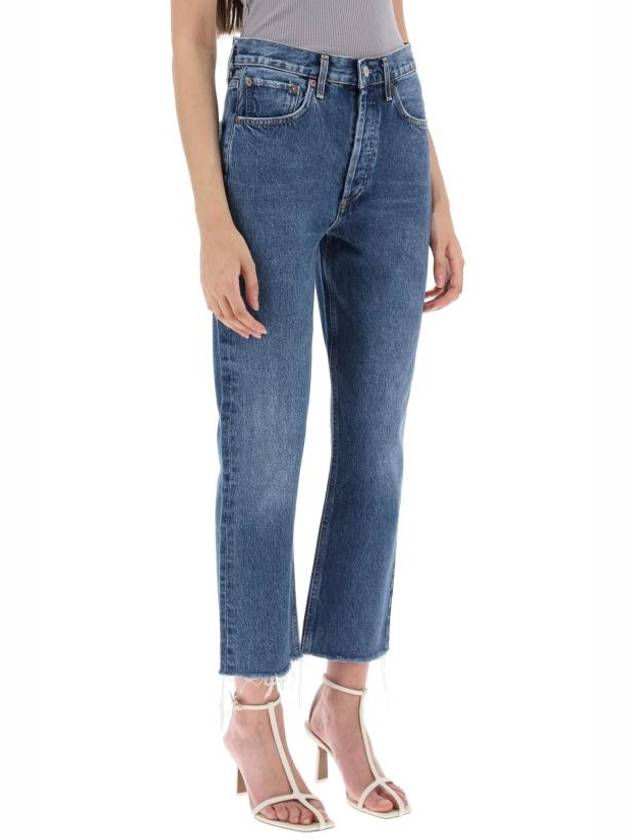 Riley Crop Denim Jeans Blue - AGOLDE - BALAAN 3