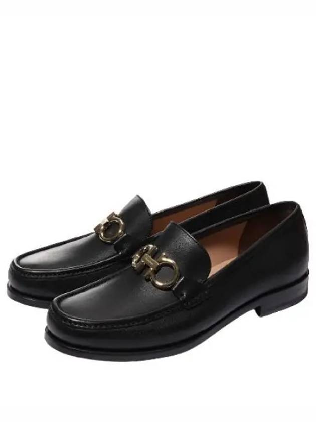 Rolo Gancini Loafers Black - SALVATORE FERRAGAMO - BALAAN 2