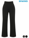 Women s hem side slit bootcut long pants SM3LPA002 - SPARKS - BALAAN 2