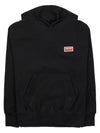 Paris Logo Oversized Hoodie Black - KENZO - BALAAN 3