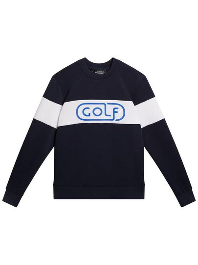 Men's Kameron Crew Neck Sweater Navy - J.LINDEBERG - BALAAN 2