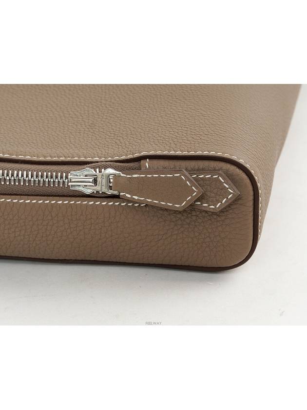 Victoria Light Briefcase Etoff Silver W 74103 - HERMES - BALAAN 5