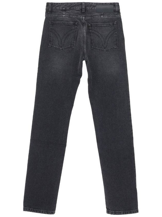 Men's Classic Fit Cotton Slim Jeans Black - AMI - BALAAN 2
