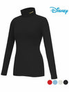 Women s Turtleneck Brushed Long Sleeve T Shirt DL3LTS081 - DISNEY GOLF - BALAAN 1