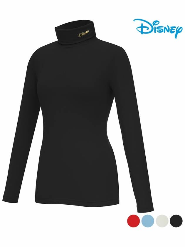 Women s Turtleneck Brushed Long Sleeve T Shirt DL3LTS081 - DISNEY GOLF - BALAAN 1