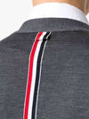 Men's Classic Three-Stripe Backstripe Wool Cardigan Dark Grey - THOM BROWNE - BALAAN 4