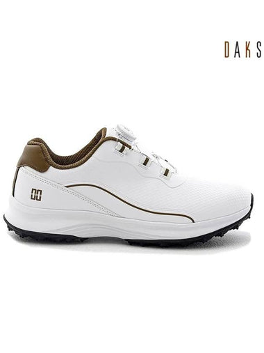 Daks22 Boa White Golf Shoes DKS 045M WHBR - DAKS GOLF - BALAAN 1