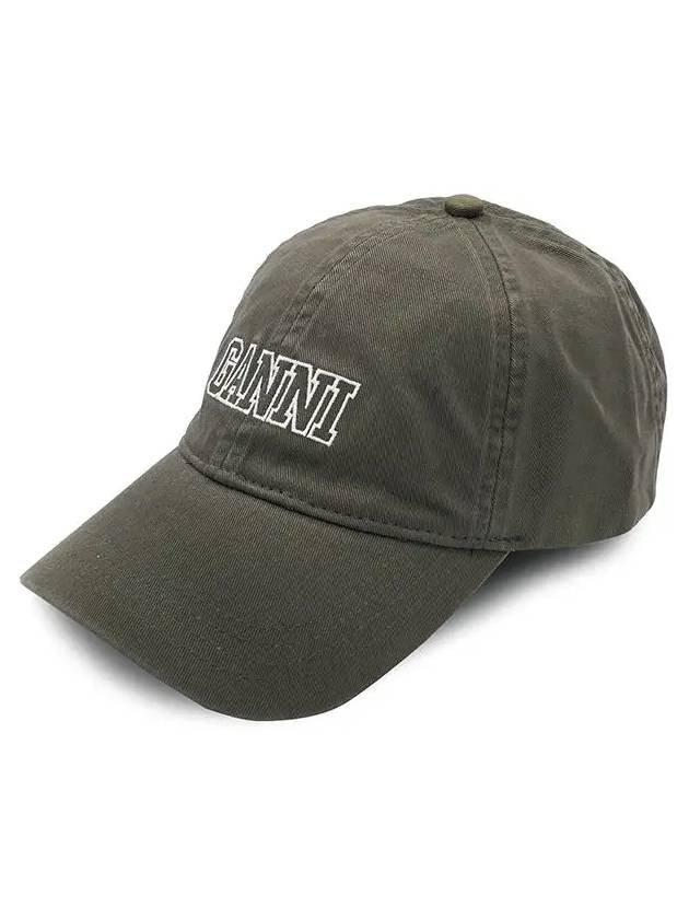 Logo Ball Cap Grey - GANNI - BALAAN 3