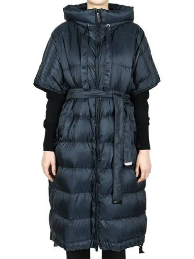 The Cube Seica Down Cape Jacket Navy - MAX MARA - BALAAN 1