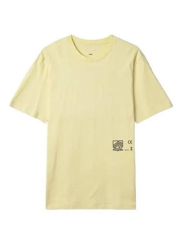 Peak T Shirt Light Yellow Short Sleeve Tee - OAMC - BALAAN 1