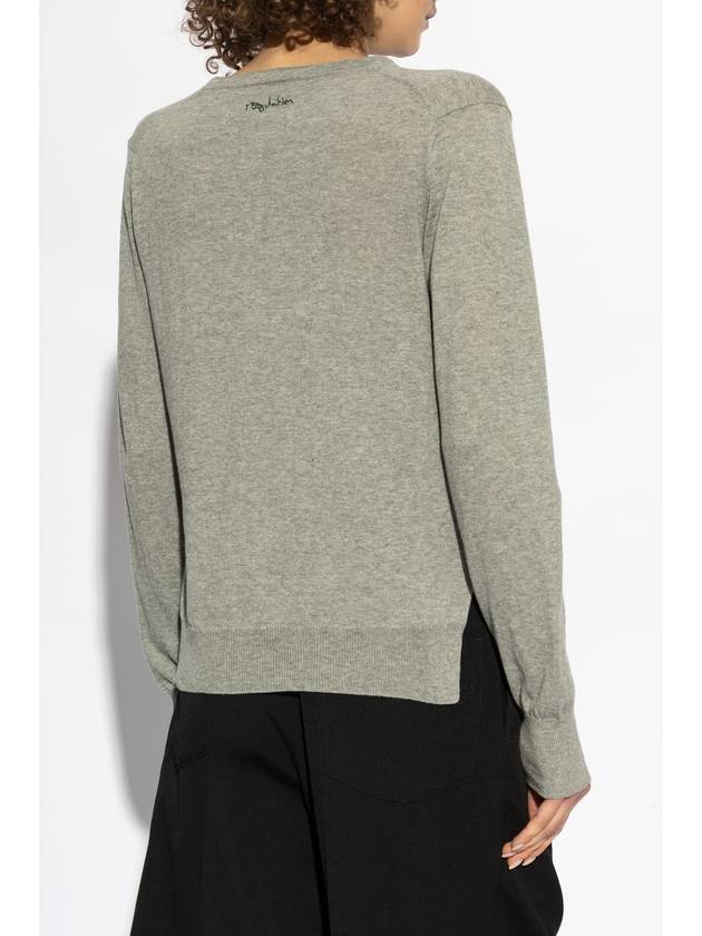 Yohji Yamamoto Sweater With Logo, Women's, Grey - YOHJI YAMAMOTO - BALAAN 4