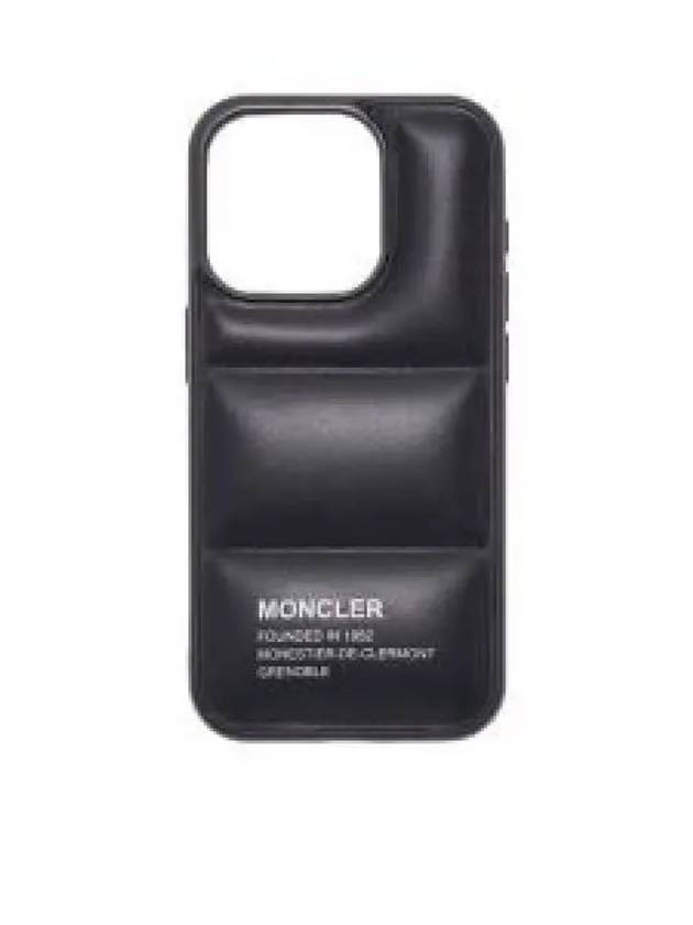 6B00003 M3842 999 iPhone 15 Pro Nakao Leather Cell Phone Case 1325993 - MONCLER - BALAAN 1