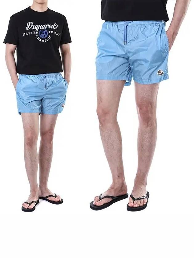 Monogram Tech Shorts Blue - MONCLER - BALAAN 2