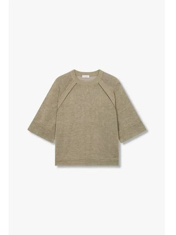 Women s Monili Raglan Cotton Knit Khaki - BRUNELLO CUCINELLI - BALAAN 1