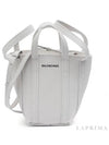 Everyday XS Grained Calfskin Shoulder Tote Bag White - BALENCIAGA - BALAAN 5