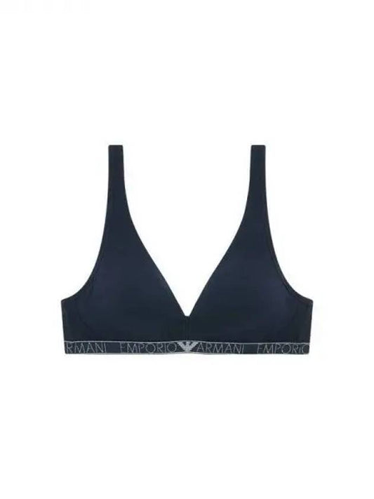 UNDERWEAR Women's Glitter Logo Band Bralette Bra Marine 270156 - EMPORIO ARMANI - BALAAN 1