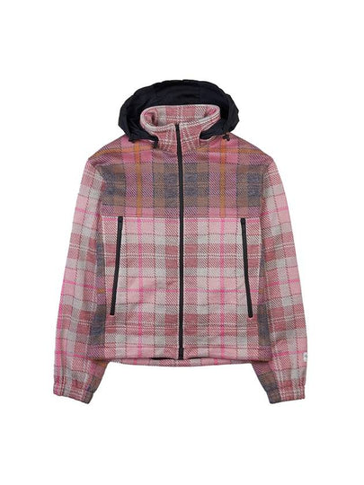 Check Hooded Jacket Pink - DIOR - BALAAN 2