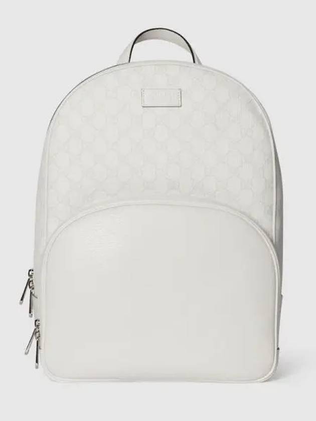 Tag Medium GG Supreme Backpack White - GUCCI - BALAAN 1