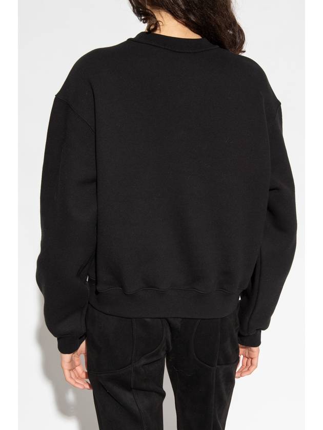 T By Alexander Wang Sweatshirt With Logo, Women's, Black - ALEXANDER WANG - BALAAN 4