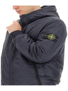 Men's Garment Dyed Crinkle Reps Recycled Nylon Primaloft TC Hooded Jacket Navy - STONE ISLAND - BALAAN 5