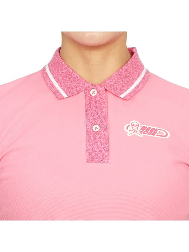 Golf wear women s collar short sleeve t shirt MLW 3B AP08 PINK - MARK & LONA - BALAAN 7