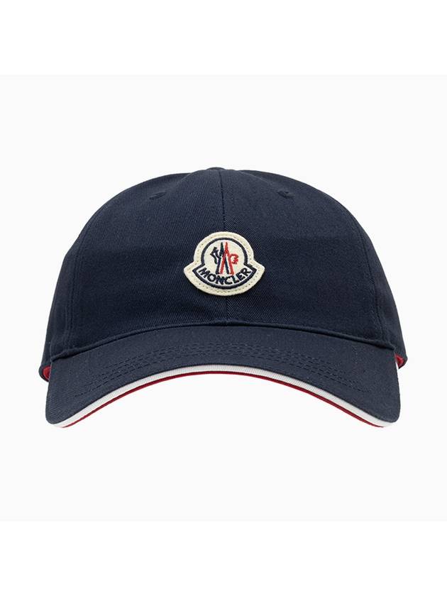 Logo Patch Ball Cap Night Blue - MONCLER - BALAAN 1