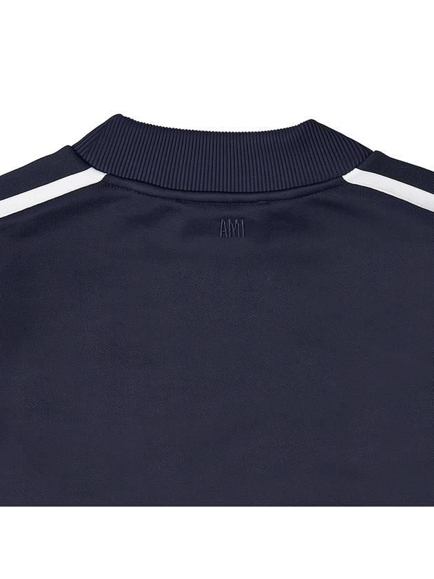 Track Crew Sweatshirt Nautic Blue - AMI - BALAAN 8