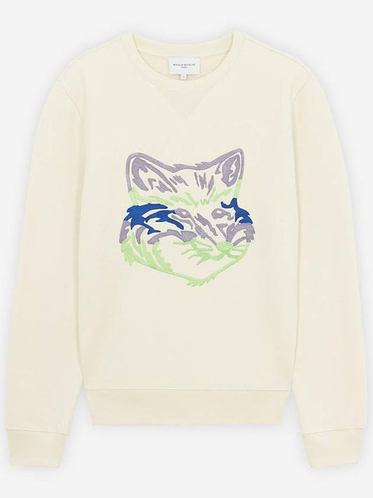Big Fox Regular Fit Sweatshirt Ecru - MAISON KITSUNE - BALAAN 2