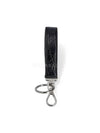 leather key holder black - PRADA - BALAAN.