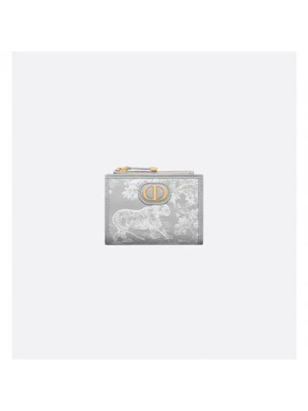 30 Montaine Dahlia Half Wallet Grey - DIOR - BALAAN 1