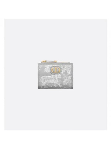 30 Montaine Dahlia Half Wallet Grey - DIOR - BALAAN 1