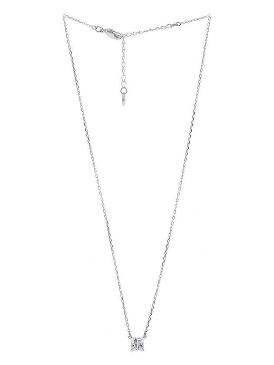 Stilla Attract Square Cut Crystal Pendant Necklace Silver - SWAROVSKI - BALAAN 1