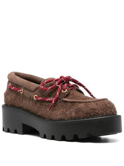 Miu Miu Sienna Brown Suede Loafers - MIU MIU - BALAAN 2