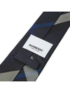 Classic Cut Check Silk Tie Navy - BURBERRY - BALAAN 8