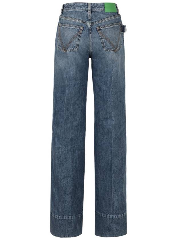 Women's Vintage Wide Jeans Blue - BOTTEGA VENETA - BALAAN 3