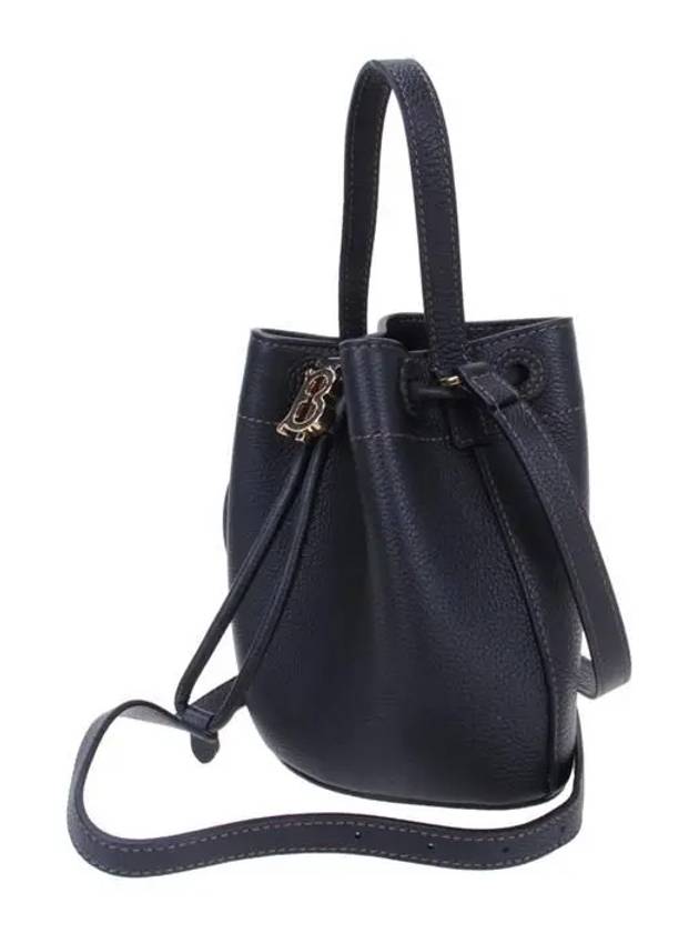 Mini Grainy Leather TB Bucket Bag Black - BURBERRY - BALAAN 3