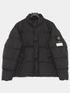 Garment Dyed Crinkle Reps Down Padding Black - STONE ISLAND - BALAAN 2