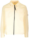 Gabardine Zip Up Long Sleeve Shirt Beige - CP COMPANY - BALAAN 3