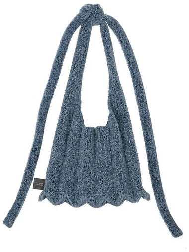 Poodle shoulder bag denim blue - PLEATSMAMA - BALAAN 1